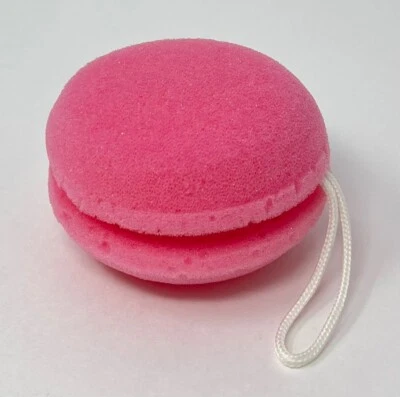 ВАННА И ТЕЛО РАБОТАЕТ EMILY PARIS РОЗОВЫЙ МАКАРОН ДУША ГУБКА LOOFAH ПУФ МЯГКИЙ РЕМЕНЬ - Изображение 1 из 4