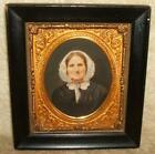 Late 1800&#39;s Framed Hand Painted or Colored Portrait of Woman Signed Lit Brothers