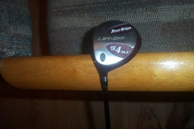 slightly used Tour Edge Lift Off Any Lie  4 wood 16.5 deg graphite stiff  LH - Image 1 of 4