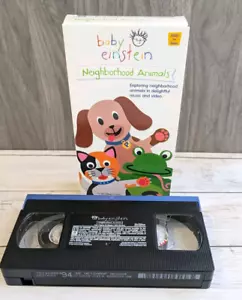 Baby Einstein Neighborhood Animals Baby Dolittle VHS Tape Y2K Disney Movie Film - Foto 1 di 8
