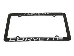Corvette License Plate Frame I Love My Corvette - Picture 1 of 1