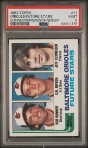1982 Topps Baseball Card #21 Orioles Future Stars-Cal Ripken HOF RC PSA 9 MINT