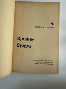Sinister Stones, by Arthur W. Upfield - 1954 - 1st Vintage Hardcover Book - Picture 1 of 10
