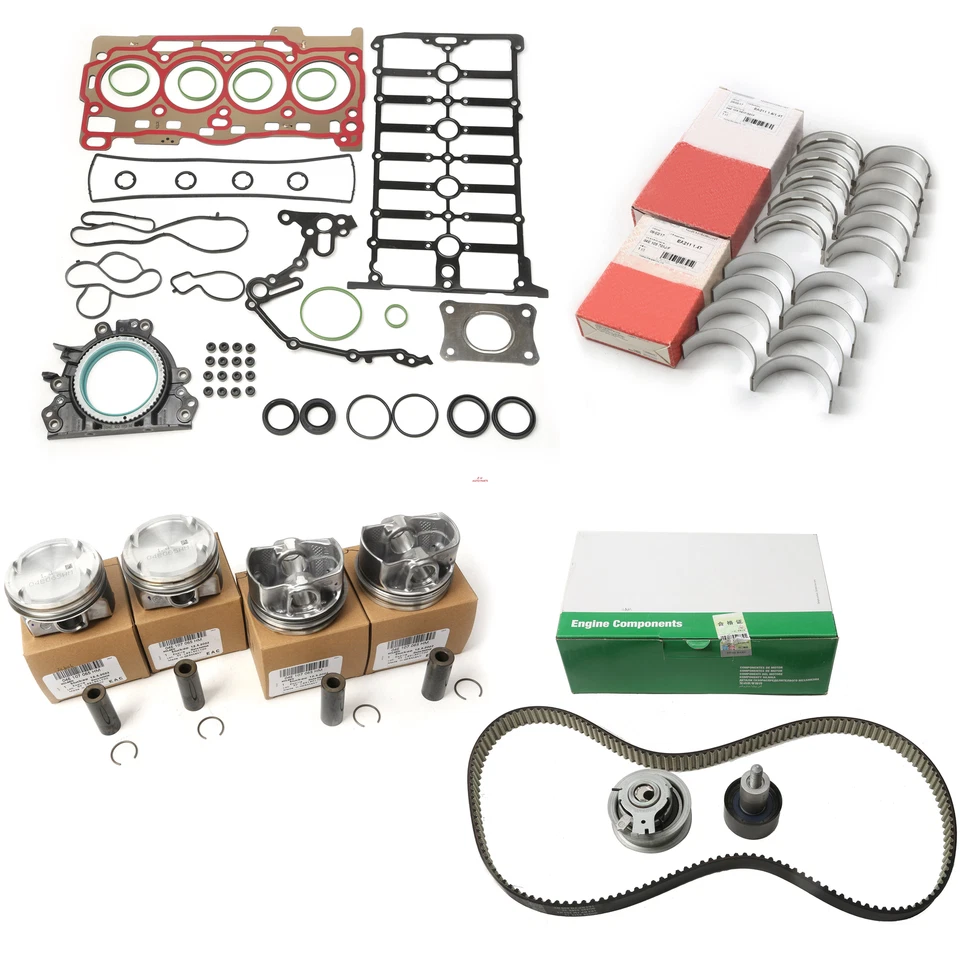 Juego de 4 piezas de distribución de cojinetes de junta de pistón EA211 para Audi Q2 Q3 Golf TIGUAN 1.4T Foto 1 de 4