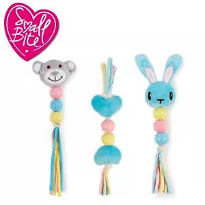 Set of 3 Dog Ancol Puppy Small Bite Toy Multi toy Pink blue grey sale - Picture 1 of 1