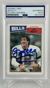 Billetes de tarjeta de novato Topps #362 1987 autografiados por Jim Kelly PSA/ADN 3461 - Imagen 1 de 2