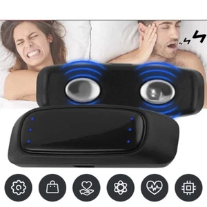 Dispositivo micro eléctrico anti ronquidos tapón ayuda para detener la apnea del sueño - Imagen 1 de 19