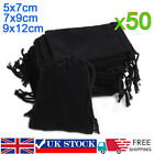 50x Velvet Drawstring Gift Bags Wedding Party Favour Candy Jewellery Pouch Small