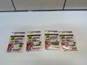 FISHING TACKLE- OWNER MATCH TOURNAMENT HOOKS SIZE 10 SPADE MICRO BARBED (4 PACKS - Picture 1 of 4