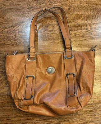 Bolso de Hombro Dana Buchman Bolso de Mano Cartera Tostado Camel Estampado de Cebra Forro Foto 1 de 4