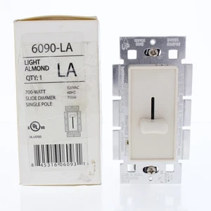 Cheetah 6090-LA Light Almond 700 Watt Schiebedimmer einpolig 120VAC 60HZ - Bild 1 von 6