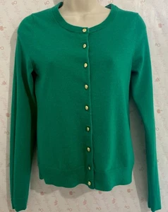 Cárdigan Suéter Banana Republic Talla “S” Kelly Verde Lana Merino Elástico - Imagen 1 de 8