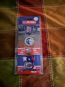 New York Mets 2025 Opening  Weekend Series Pin Set at the Houston Astros   - Picture 1 of 3