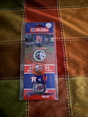 New York Mets 2025 Opening  Weekend Series Pin Set at the Houston Astros   - Image 1 of 3