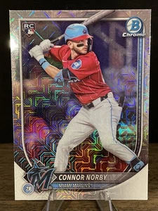 CONNOR NORBY RC 2025 BOWMAN CHROME MEGA BOX MOJO REFRACTOR #46 MIAMI MARLINS - Picture 1 of 2