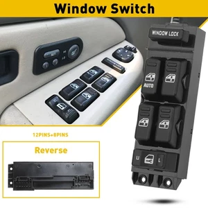 Window Control Switch Driver Front Side for Chevy 01-02 Silverado 1500 15062650 - Picture 1 of 11