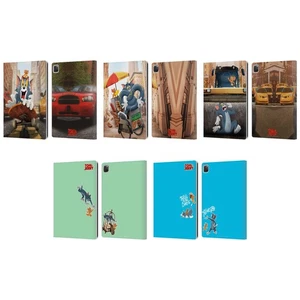 OFFICIAL TOM AND JERRY MOVIE (2021) GRAPHICS LEATHER BOOK CASE FOR APPLE iPAD - Picture 1 of 11