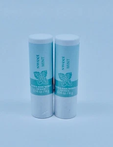 2 BATH AND BODY WORKD SWEET MINT LIP BALM .14oz SEALD NEW - Picture 1 of 5