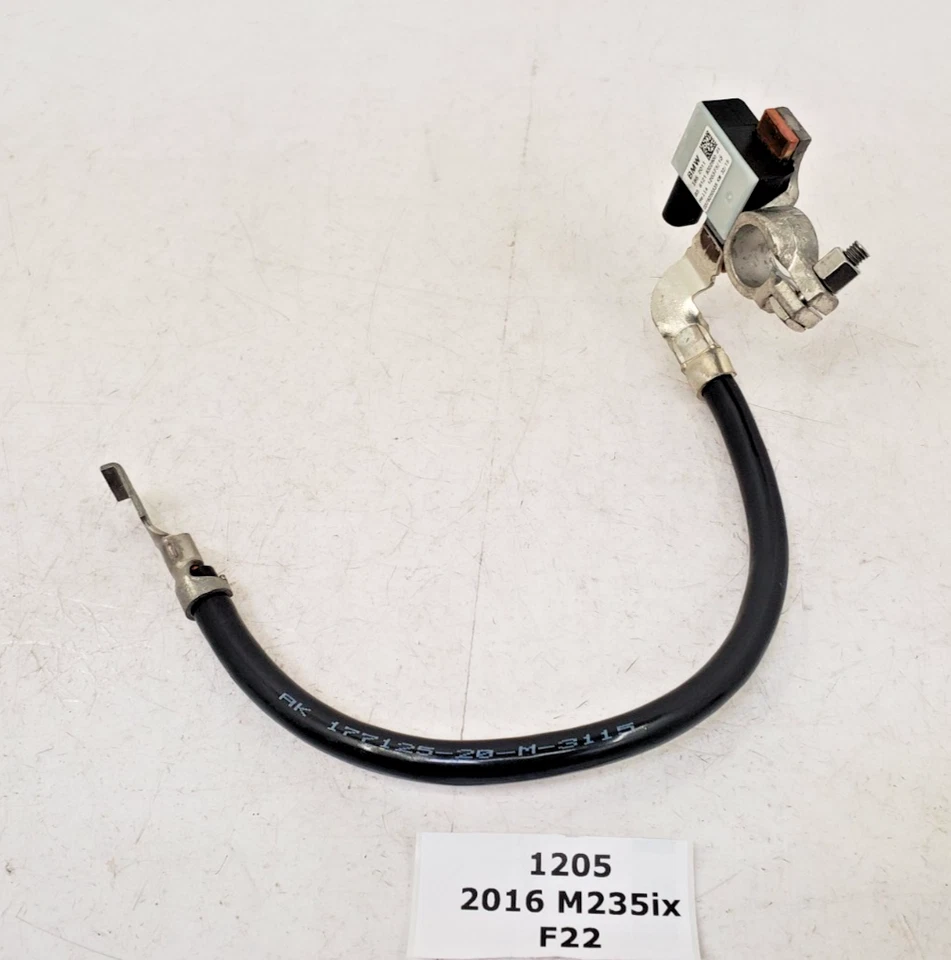 ✅ 12-20 OEM BMW M2 F22 F30 F32 F33 F36 cable negativo terminal sensor IBS negro Foto 1 de 4