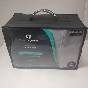 Bedgear Ver-Tex Cooling Sheet Set Gray SPLIT California King $330 - Picture 1 of 13