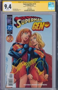 Superman Gen 13 #2 DC 2000 CGC 9.4 SS di J. Scott Campbell variante copertina - Foto 1 di 2
