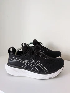 Scarpe da ginnastica Asics Gel Nimbus 25 da uomo UK 8 da corsa nere in ottime condizioni - Foto 1 di 7