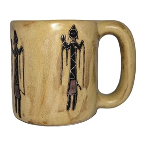 MARA Mexico Pottery Mug Yei Diné Figures Heavy Mexican Native Stoneware Cup A++! - Picture 1 of 13