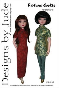 Glückskeks Cheongsam Puppenkleidung Schnittmuster Ellowyne Wilde Tonner - Bild 1 von 5