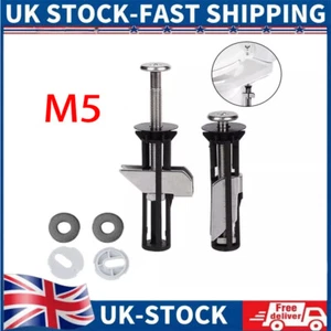2PC Heavy Duty Toilet Seat Fastener Bolt kit, Universal Toilet Seat Bolt Kit NEW - Picture 1 of 12