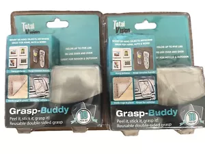 2 Packs -Rug Grasp Grippers Sticky Buddy Anti Slip Pad Sets Washable & Reusable - Picture 1 of 5