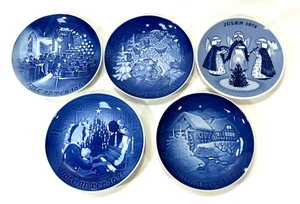 Lote de 5 Platos de Porcelana Navidad Edición Limitada B&G Dinamarca Porsgrund Noruega - Imagen 1 de 12