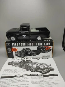 Wix Filters 1966 Ford F-100 Pickup Truck Bank Ertl Collectible Black - Picture 1 of 17