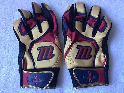 Luvas de rebatida usadas em jogo David Ortiz pós-temporada 2016 Boston Red Sox - Imagem 1 de 4