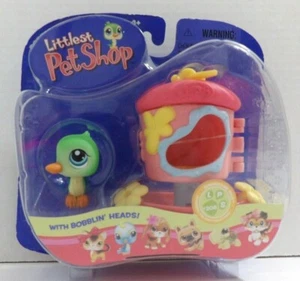 2006 NIB Littlest Pet Shop Portable Pets Green Hummingbird with Feeder #208 - Picture 1 of 2