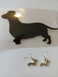 Dackel Aufkleber und Ohrringe - Bild 1 von 3