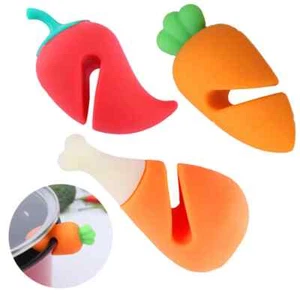 Creative Cute Little Pot Lid Raising Silicone - Picture 1 of 9