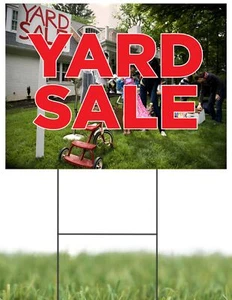 Yard Sale | Retail Window Display Sign | 18"W x 24"H - Picture 1 of 5