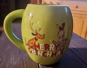Dr. Seuss Grinch Green Face Coffee Mug With Cindy Lou Merry Grinchmas - Picture 1 of 5