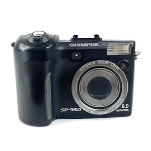 Olympus SP-350 8.0MP Black Digital Camera Only Tested Working Takes AA - Picture 1 of 13
