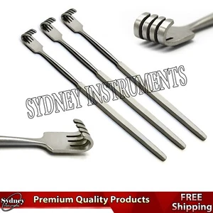 Instrumentos de odontología contundentes retractor oftálmico Knapp de 4 clavijas - Imagen 1 de 5
