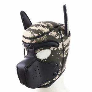 NEW Puppy Play Dog Hood Mask Strap Slave Pup Role fetish aninal mask Toys - Picture 1 of 18