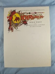 1946 Miller Brothers 101 Ranch Wild West & Congress Of Circus Stars Letterhead - Picture 1 of 3