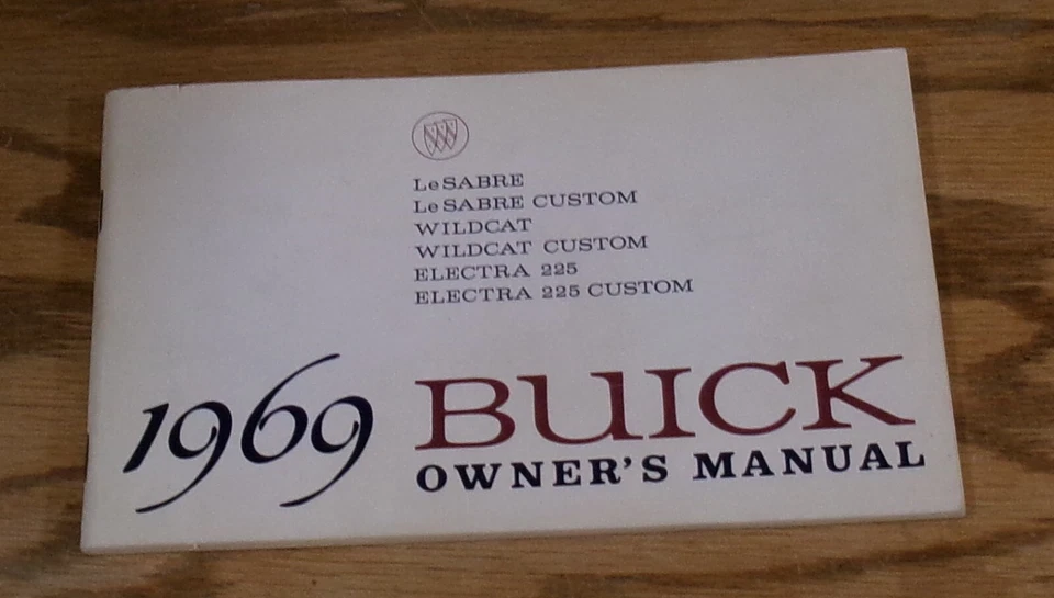 Buick Electra 225 LeSabre Wildcat 1969 original manual de operadores del propietario Foto 1 de 1