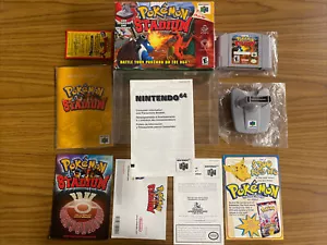 Pokemon Stadium Nintendo 64 N64 Game Complete CIB Manual Box Transfer Pak Pack ! - Picture 1 of 24