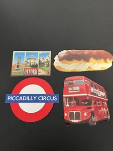 London Postcards Bus, Piccadilly Circus Sign, Oxford, Eclair Lot of 4 - Picture 1 of 2