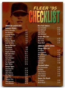 Lista di controllo aggiornamento Fleer 1994 #U-198 - Foto 1 di 2
