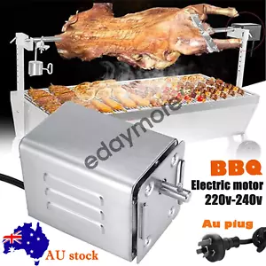 Electric BBQ Rotisserie Spit Motor Stainless Steel 80kgs Replacement 220V - 240V - Picture 1 of 11