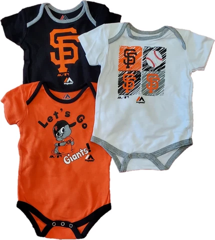 San Francisco Giants Infant Go Team 3 Pack Bodysuit Set Cover