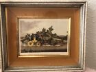 Stage Coach &amp; Opposition Coach In Sight Drawn And Engraved By J.Pollard Frame