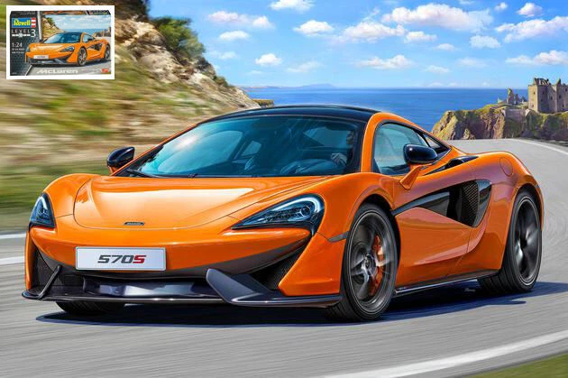 Modellino auto kit di montaggio MC LAREN 570S model KIT scala 1:24 modellismo - Immagine 1 di 1